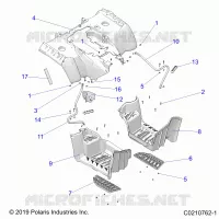 CARROCERÍA POSTERIOR CAB AND FOOTWELL