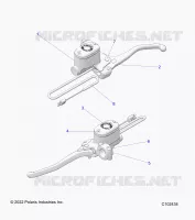 FRENO FRONTAL BRAKE LEVER AND MASTER CYLINDER