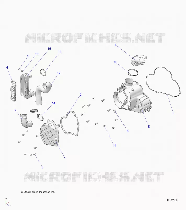 ENGINE, ALTERNADOR COVER HVAC