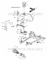 GASOLINA TANK AND CARBURADOR MOUNTING