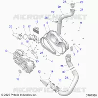 TREN, CLUTCH COVER AND DUCTING