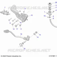 BRAKES, BRAKE PEDAL AND CILINDRO MAESTRO