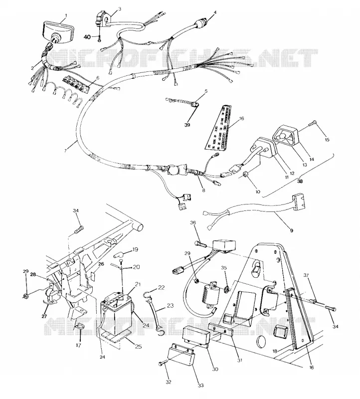 arnés de cableado 250 4x4 / W928127 (4922872287C007)