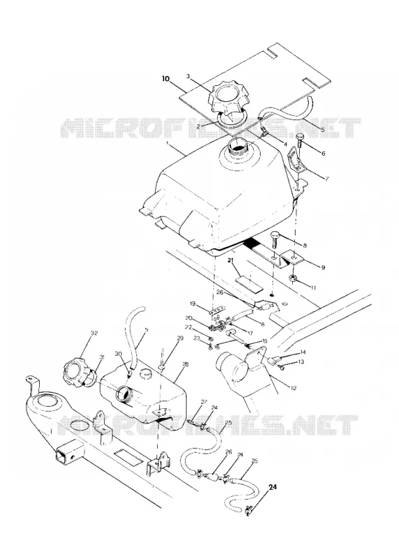 MONTAJE DEL DEPÓSITO DE COMBUSTIBLE 250 2X4 / W927527 (4922862286009A)