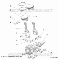 ENGINE, CIGUEÑAL AND PISTON
