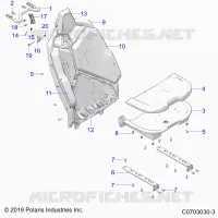ASIENTO ASM., REAR, STANDARD