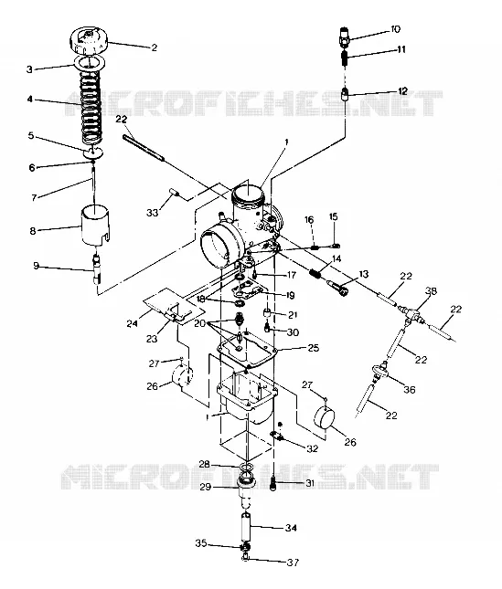 CARBURADOR   650 DEALERS MUST VERIFY JETTING    CARBURADOR NUMBER (4916801680031A)