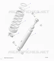 SUSPENSION, REAR MONTAJE DE DESCARGA