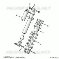 SUSPENSION, CHOQUE FRONTAL MOUNTING