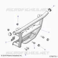 CHASSIS, FRONT PARACHOQUES