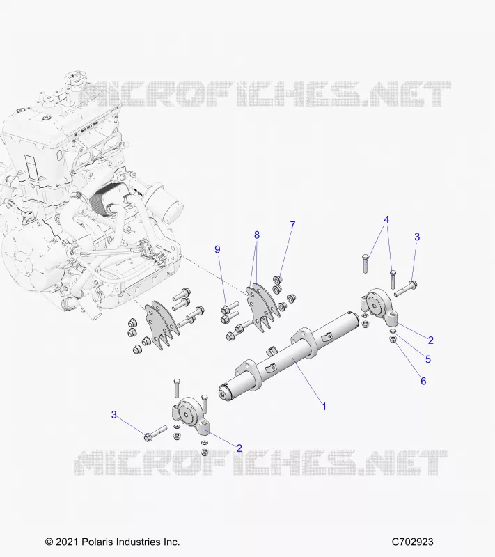MOTOR, MOUNTING & LONG BLOCK
