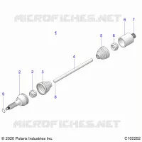 TREN, REAR DRIVE SHAFT 
