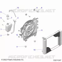 ENGINE, SISTEMA DE REFRIGERACIÃ“N, RADIATOR, FAN & OVERFLOW BOTTLE