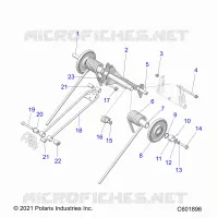 SUSPENSION, TRASERO ARM PAR