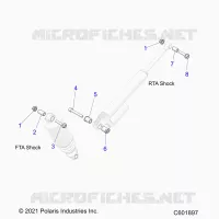 SUSPENSION, MONTAJE DE DESCARGA, REAR SUSP.