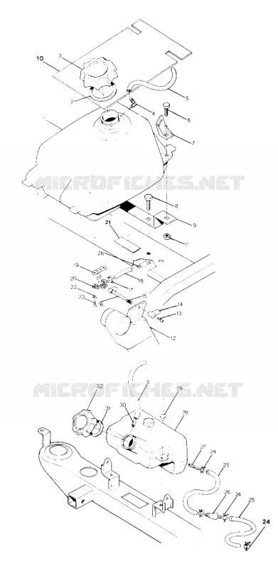 MONTAJE DEL DEPÓSITO DE COMBUSTIBLE 250 4x4 / W928127 (4922872287A013)