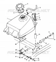 GASOLINA TANK Magnum 2X4 W98AA42A (4945524552A011)