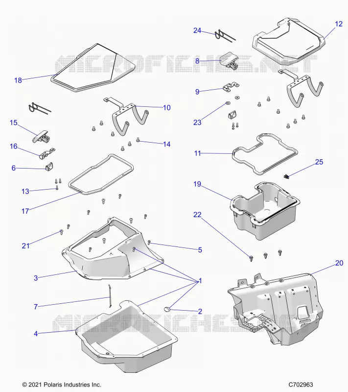 DELANTERA CAJA DE ALMACENAMIENTO