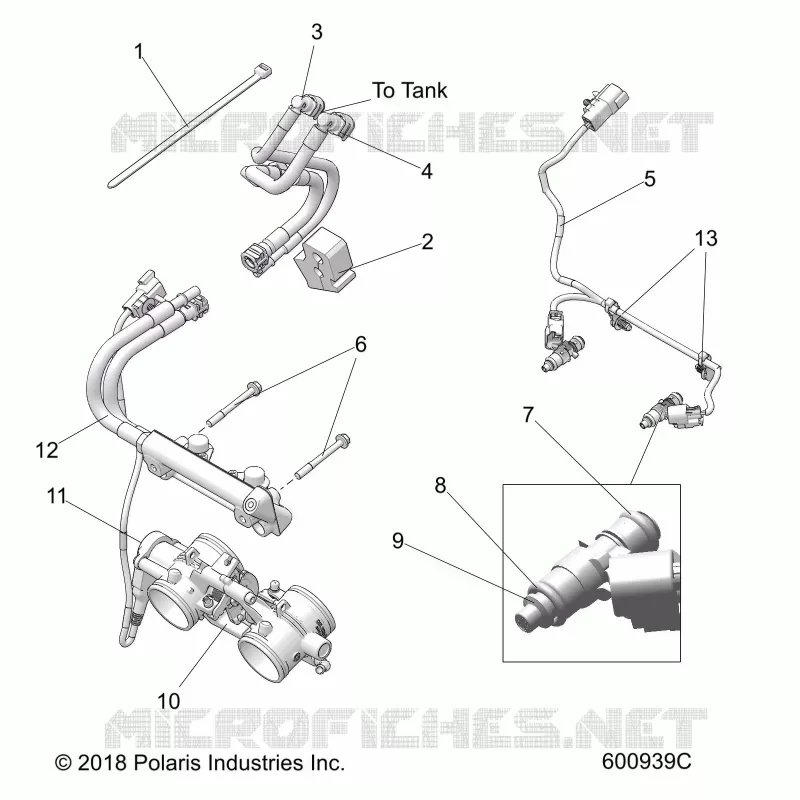 SISTEMA DE COMBUSTIBLE, RAIL, LINES AND THROTTLE BODY