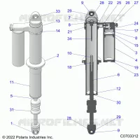 SUSPENSION TRASERA SHOCK INTERNALS