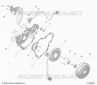 ENGINE, STATOR AND FLYRUEDA