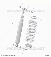 SUSPENSION, CHOQUE FRONTAL MOUNTING