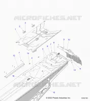 CHASSIS, REAR TÃŠNEL COVER, CLOSEOFF, AND SNOWFLAP