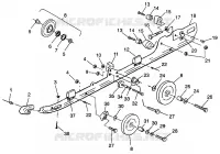 montaje en carril (SUSPENSION) 600 XCR 0975677, 600 XCR SE H975677 and EUROPEAN (4937963796B012)