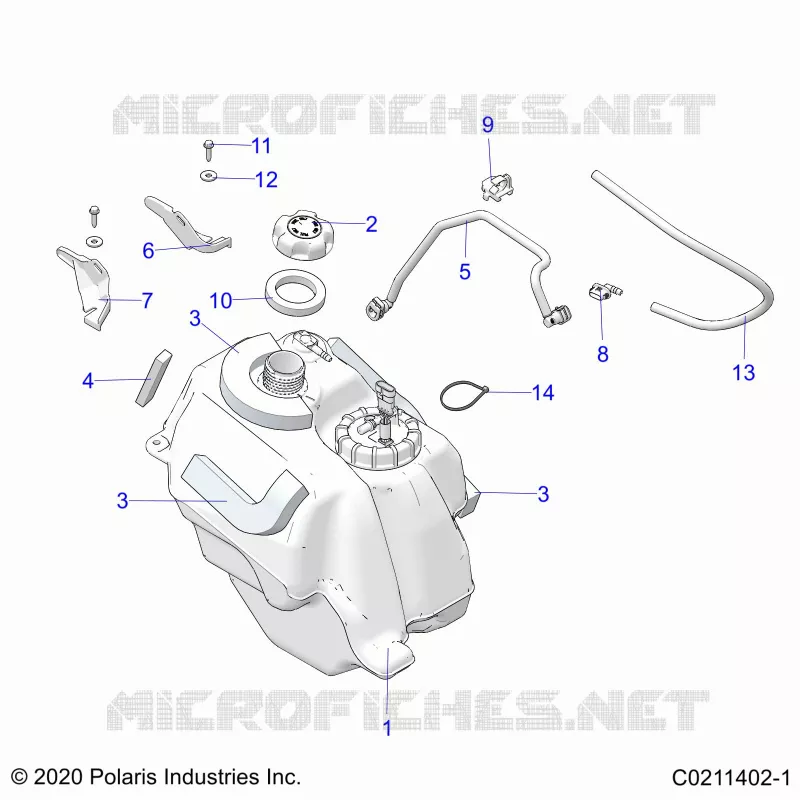 SISTEMA DE COMBUSTIBLE, FUEL TANK ASM.