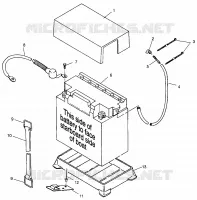 CAJA DE BATERIA SLT 700 B964166 and  Intl. SLT 700 I964166 (4933923392B005)