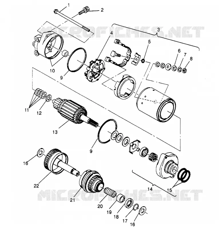 ARRANQUE DEL MOTOR MONTAJE  SLX 780 B954287 (4933953395C006)