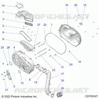 TREN, CLUTCH COVER AND DUCTING