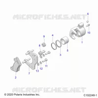 FRENOS, MIDDLE CALIPER
