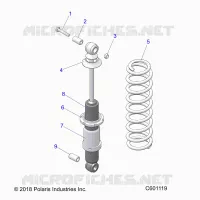 SUSPENSION, SHOCK TRASERO TRACK (7043994)