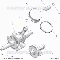 ENGINE, CIGUEÑAL, PISTON AND BALANCE SHAFT
