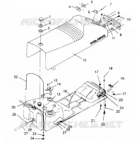 ASIENTO Y TANQUE DE GAS CLASSIC 0952865 (4935383538A008)
