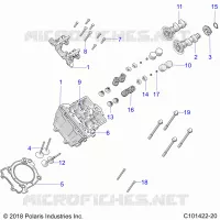 ENGINE, CULATA, CAMS AND VALVES
