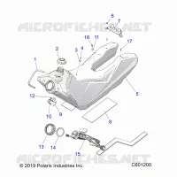 SISTEMA DE COMBUSTIBLE, FUEL TANK ASM.