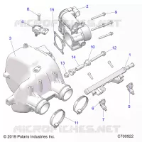 ENGINE, TOMA DE AIRE MANIFOLD