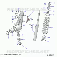 SUSPENSION, PUNTAL DELANTERO