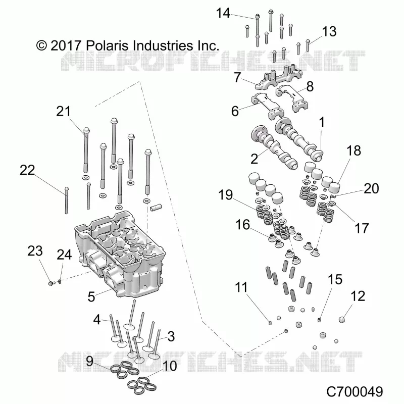 ENGINE, CULATA AND VALVES