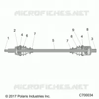 TREN, HALF SHAFT, FRONT