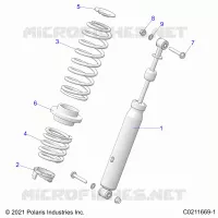 SUSPENSION, SHOCK TRASERO
