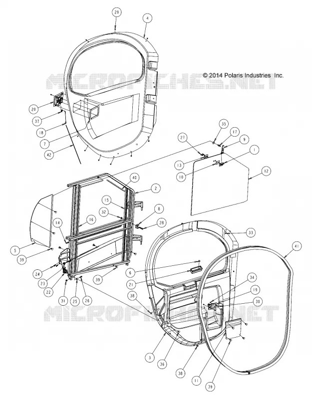 OPCIONES, DOORS, HARD, FRONT, INTERNALS, LH