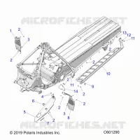 CHASSIS, PROTECCIÃ³N DEL EMBRAGUE, FOOTRESTS, AND RUNNING BOARDS