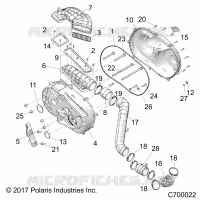 DRIVE TRAIN, TAPA DEL EMBRAGUE AND DUCTING