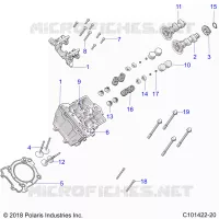 ENGINE, CULATA, CAMS AND VALVES