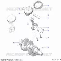 ENGINE, CIGUEÑAL AND PISTON