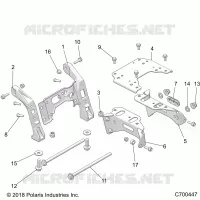 CHASIS, MOUNTING, FRONT GEARCASE
