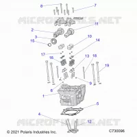 ENGINE, CULATA, CAMS AND VALVES